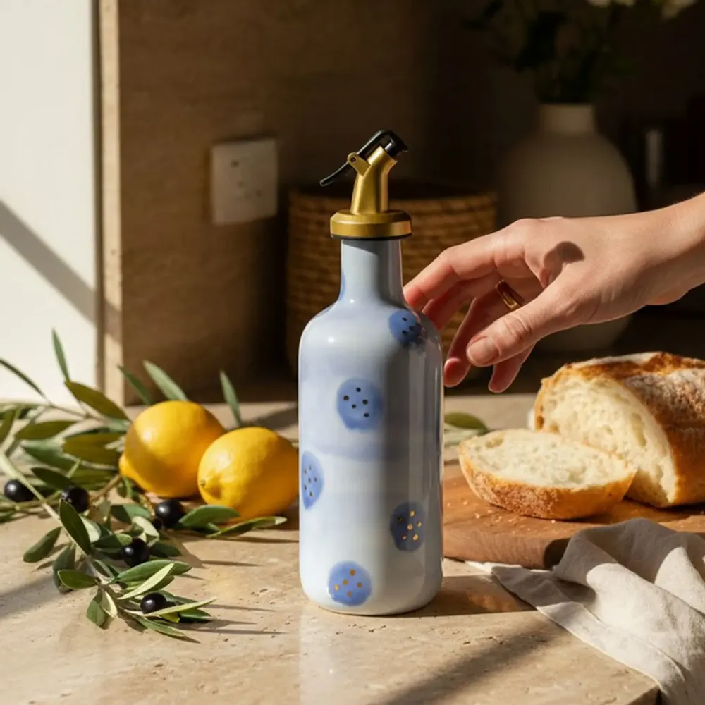 Kitchen utensils - Aqua Dot Oil Bottle - LALI DESIGN STUDIO