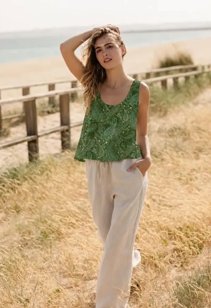 Prêt-à-porter - Blouse sans manches - I WAS A SARI