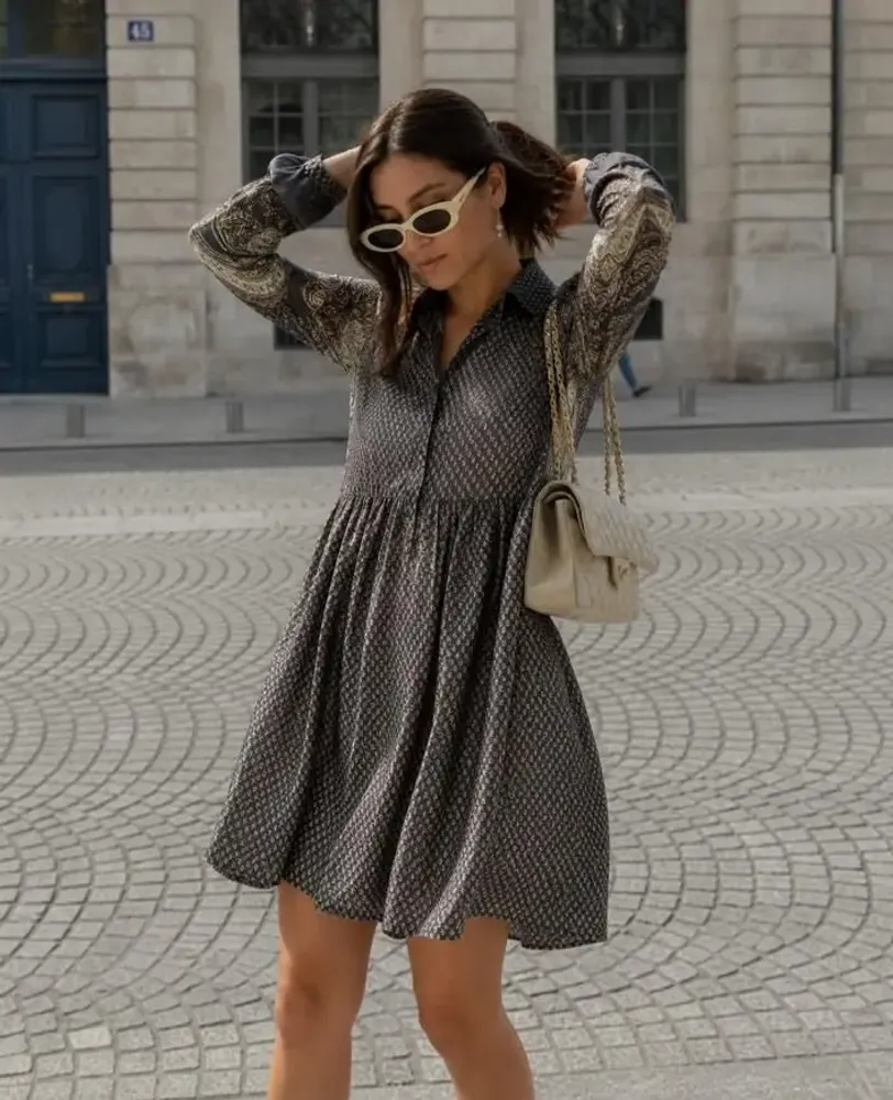 Prêt-à-porter - Robe chemise courte - I WAS A SARI