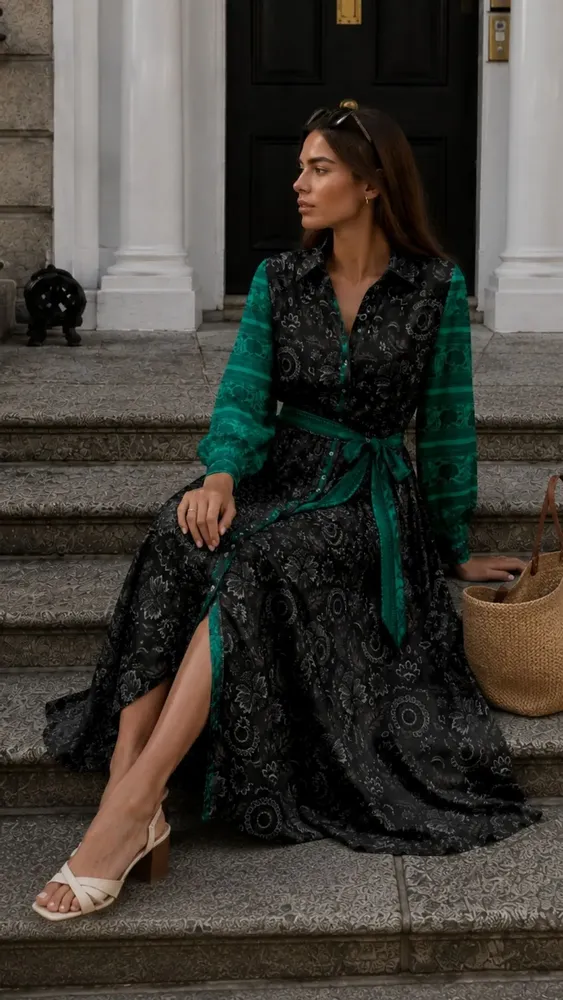 Prêt-à-porter - Robe chemise longue - I WAS A SARI