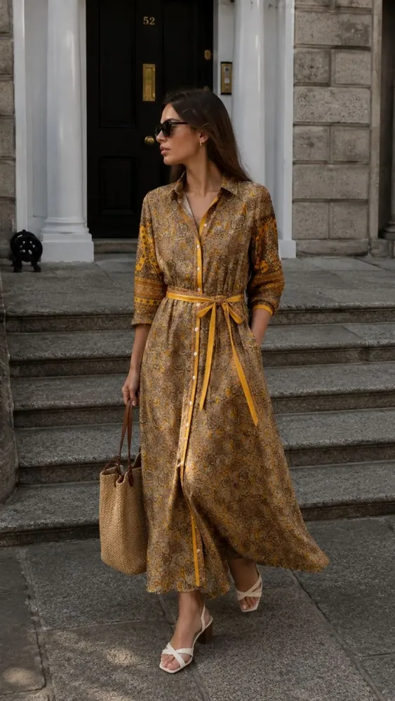 Prêt-à-porter - Robe chemise longue - I WAS A SARI
