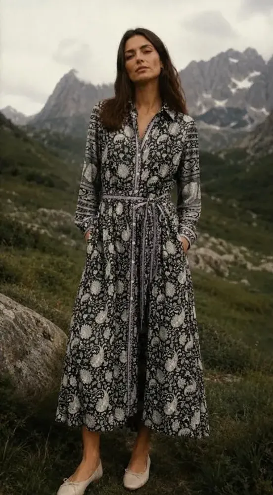 Prêt-à-porter - Robe chemise longue - I WAS A SARI