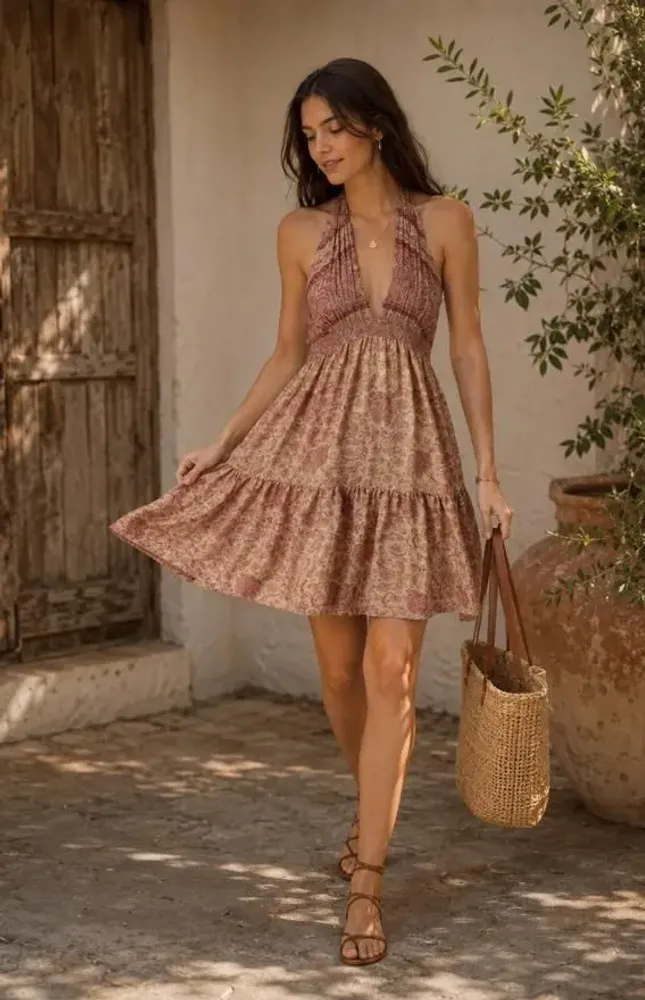 Prêt-à-porter - Robe courte à plusieurs niveaux - I WAS A SARI