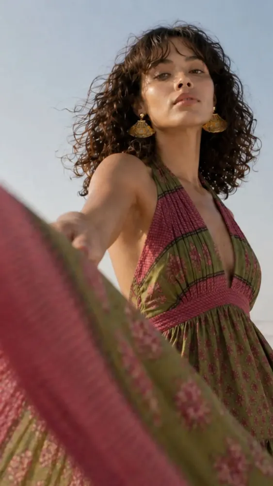 Apparel - Maxi tiered dress - I WAS A SARI