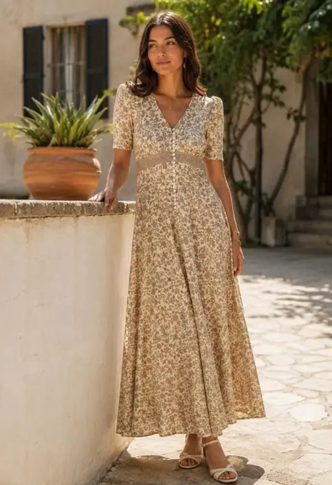Prêt-à-porter - Robe maxi romantique - I WAS A SARI