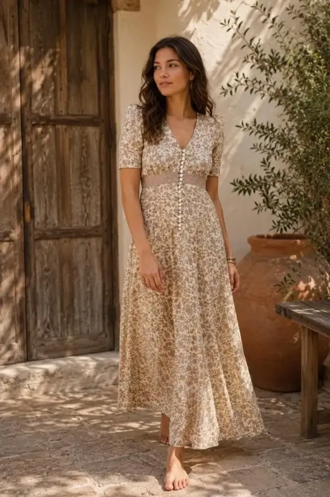 Prêt-à-porter - Robe maxi romantique - I WAS A SARI