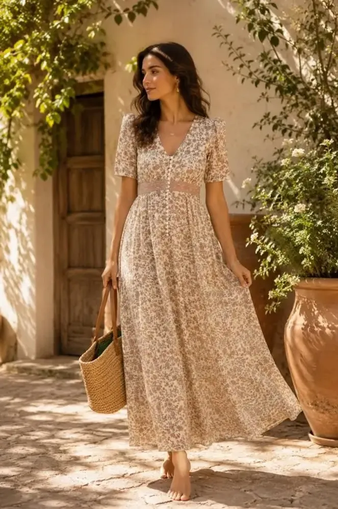 Prêt-à-porter - Robe maxi romantique - I WAS A SARI