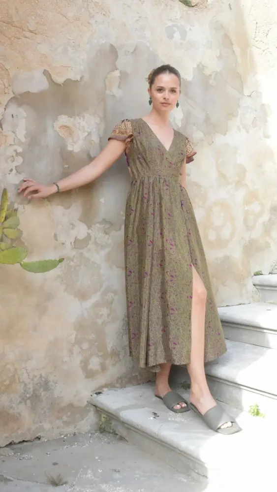 Prêt-à-porter - Robe portefeuille - I WAS A SARI
