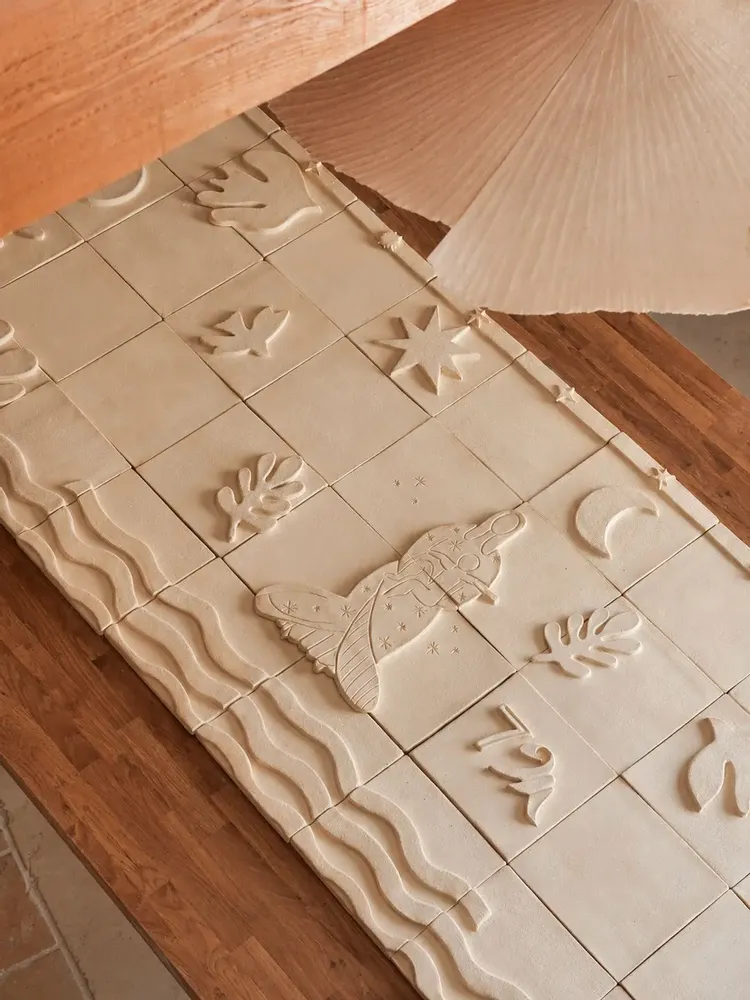 Ornaments - Fresque murale MATISSE en céramique sur mesure – Une poésie à composer - ATELIER MUSES