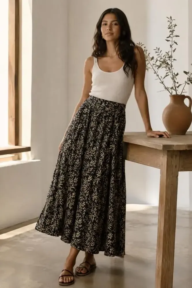 Prêt-à-porter - Jupe midi plissée - I WAS A SARI