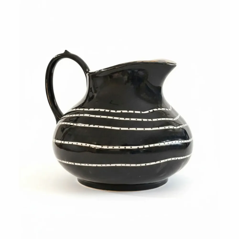Carafes - Aura Black Pitcher - LALI DESIGN STUDIO