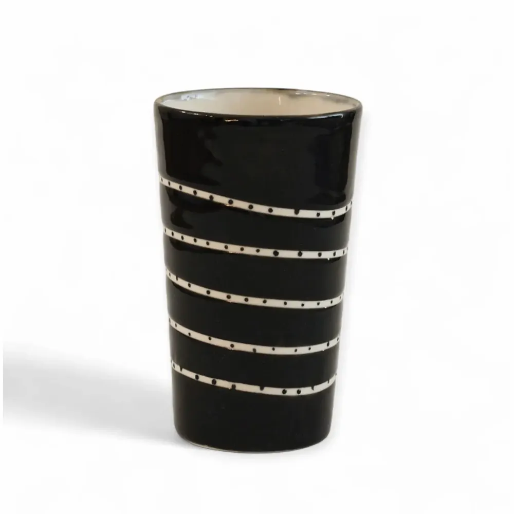 Mugs - Aura Black Tall Tumbler - LALI DESIGN STUDIO