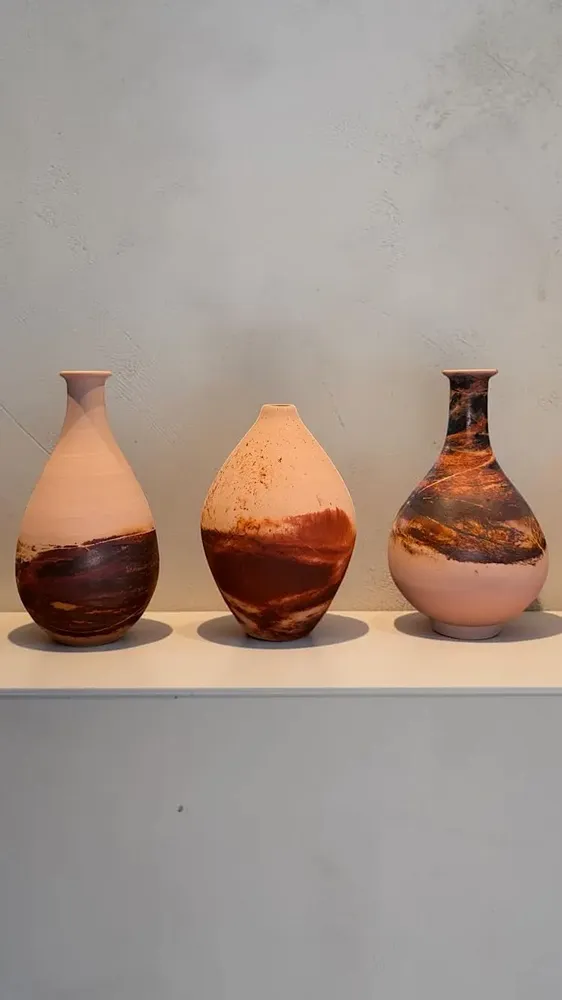 Pottery - Saggar-Fired Arita Porcelain Vase — Shuhari Collection - JOHN MAC CERAMICS