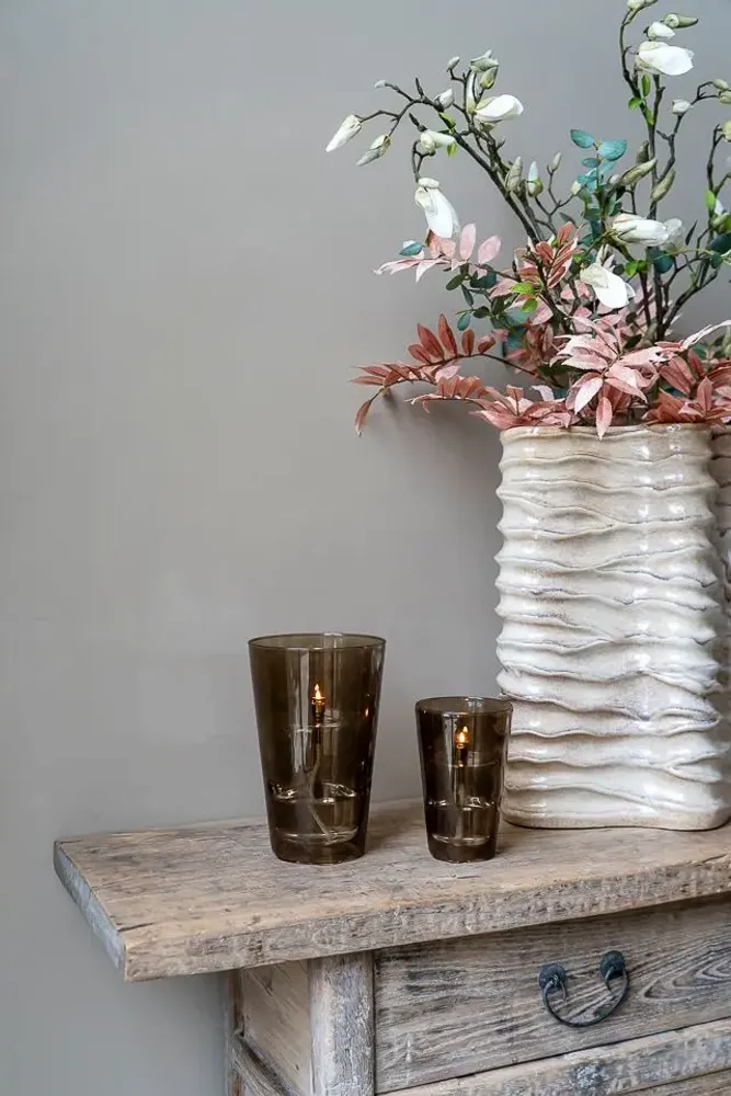 Design objects - Windshelter Conical Champagne brass L oil lamp - PERI LIVING