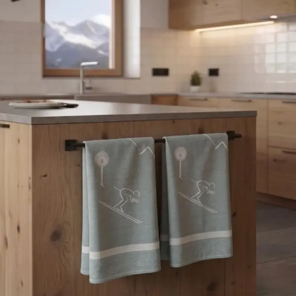 Torchons textile - Torchon montagne schuss vert - VAGABONDE INTERNATIONAL