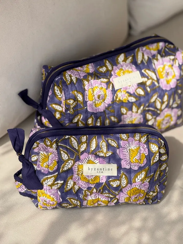 Sacs et cabas - Petite trousse de toilette - N°113 Bleu - BYZANTINE