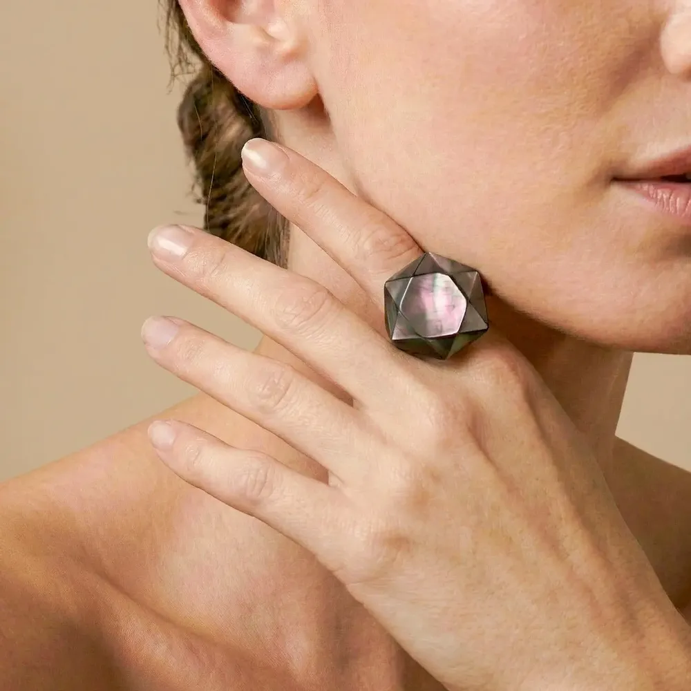 Jewelry - Black lip ring T58 - Vendome - NATURE BIJOUX