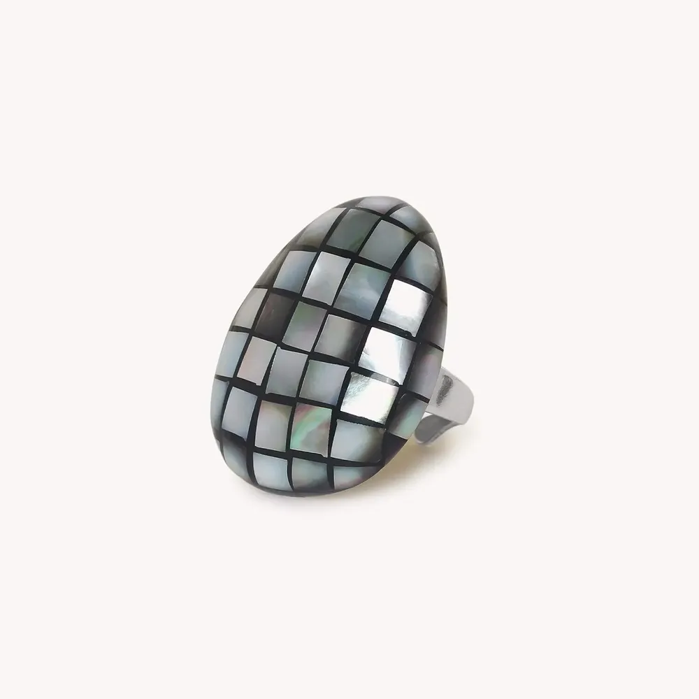Jewelry - Adjustable black lip ring - Rivoli - NATURE BIJOUX