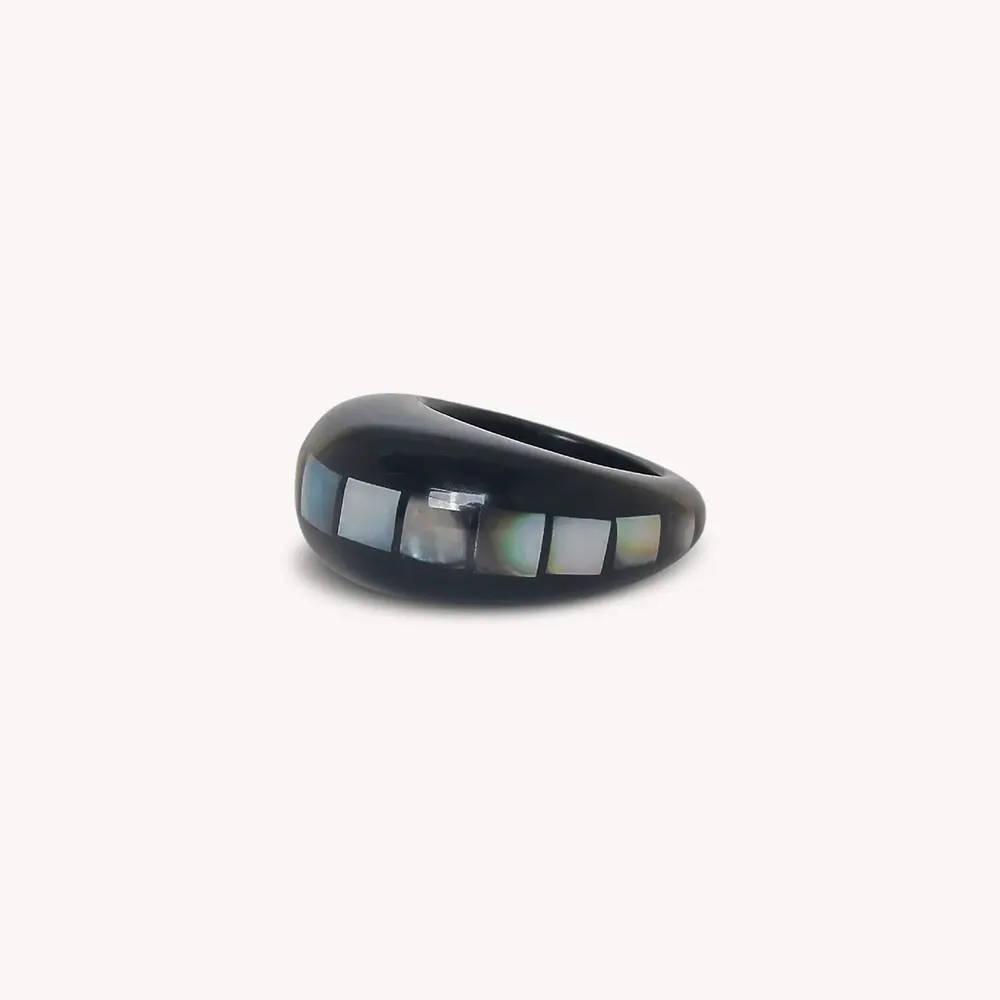 Jewelry - Black lip ring T58 - Rivoli - NATURE BIJOUX
