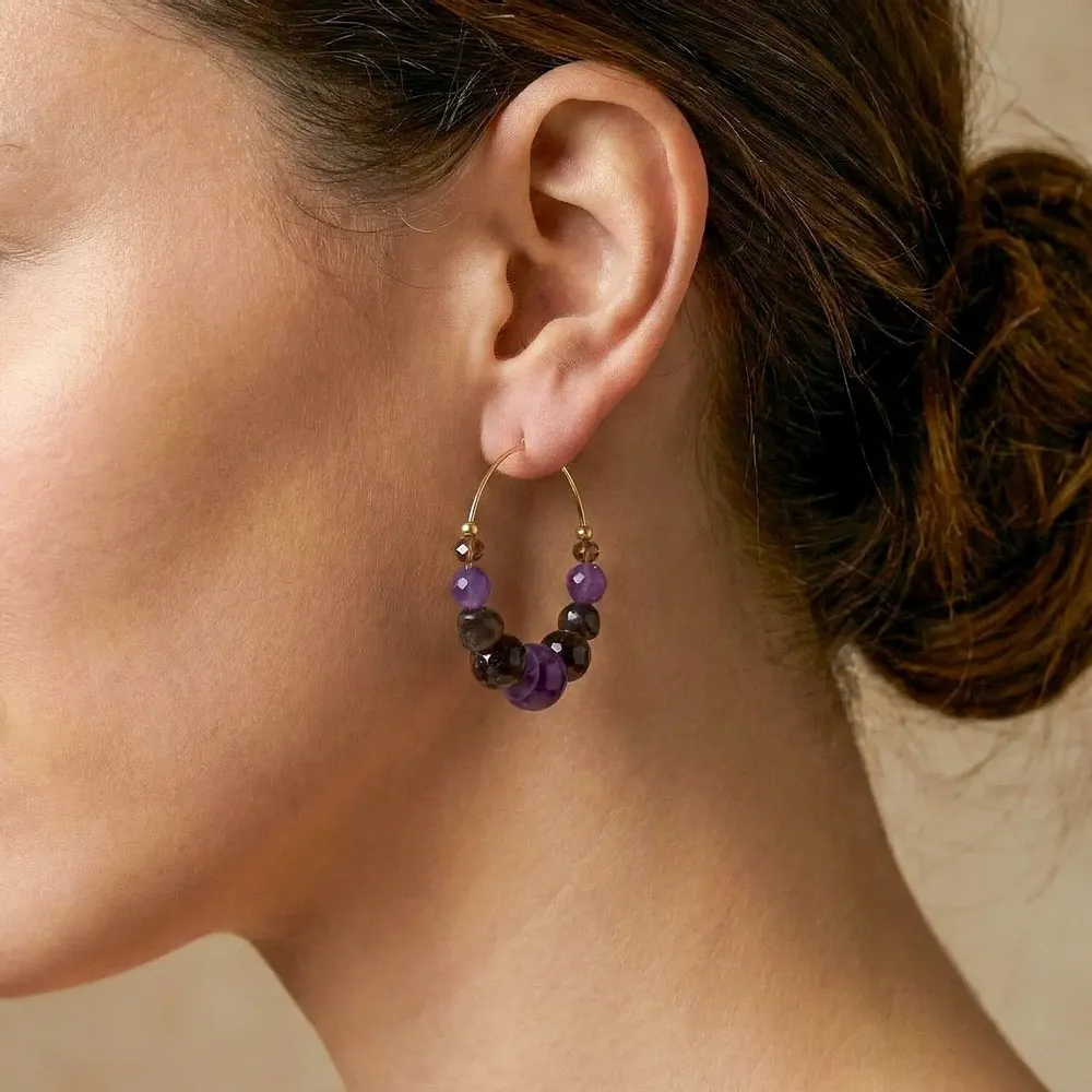 Jewelry - Simple creoles earrings - Belle De Nuit - NATURE BIJOUX