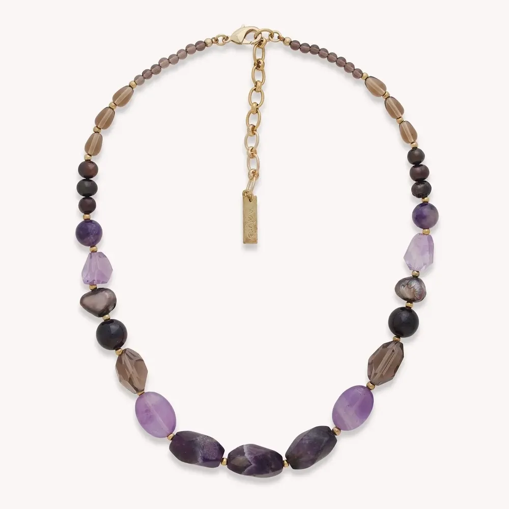 Jewelry - Multi materials short necklace - Belle De Nuit - NATURE BIJOUX