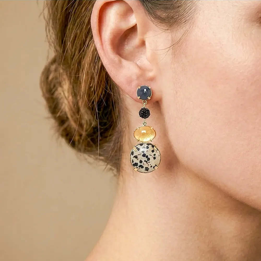 Jewelry - Long post earrings - Kinshasa - NATURE BIJOUX