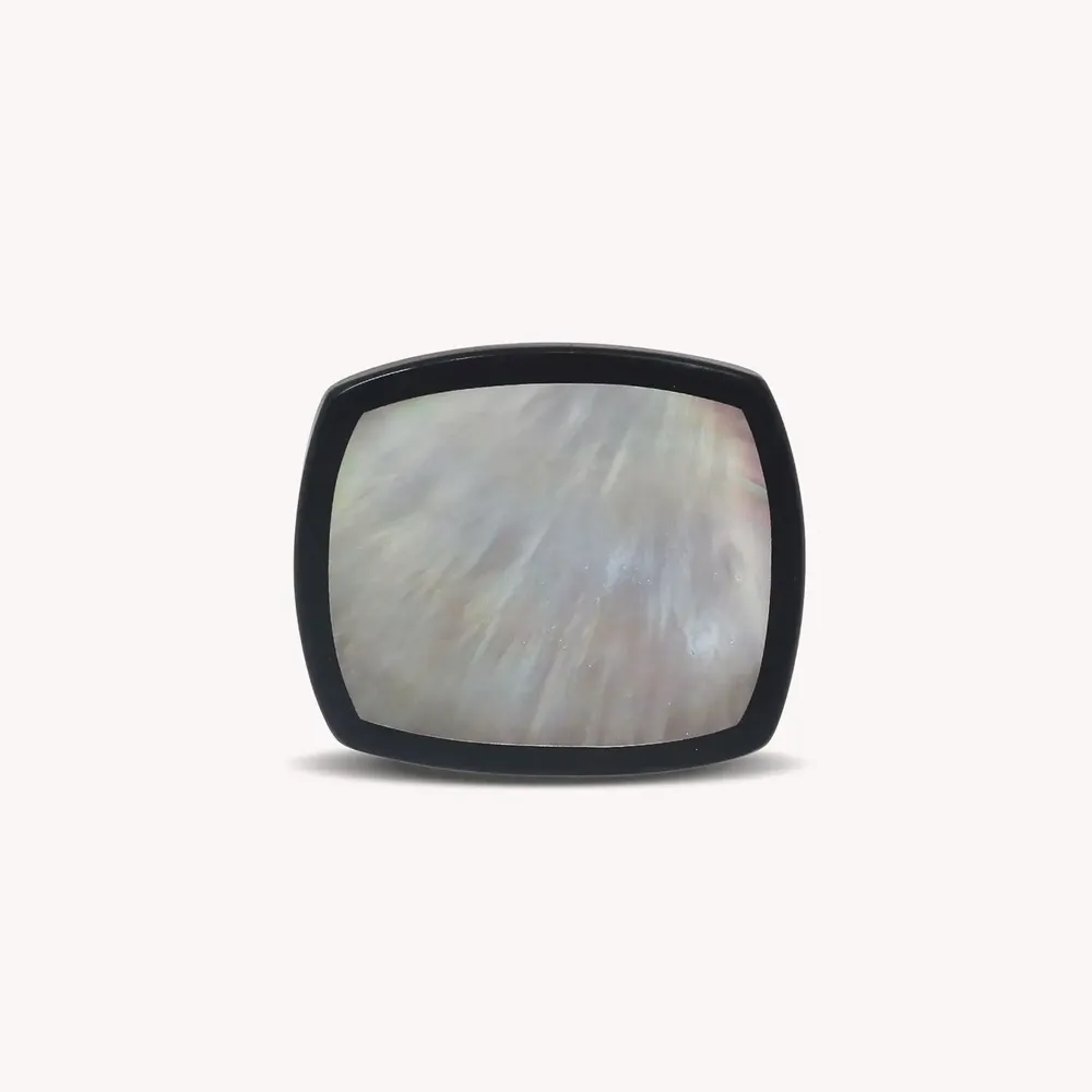 Jewelry - White MOP rectangular brooch - Calypso - NATURE BIJOUX