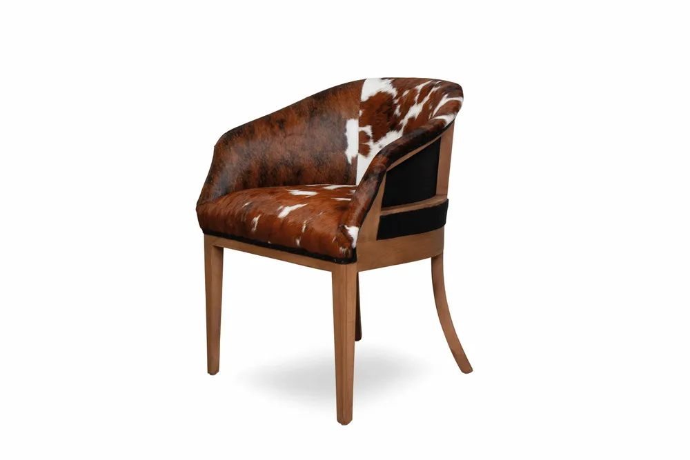 Chaises - Girona Essence Cow leather | Chaise en cuir - CREARTE COLLECTIONS