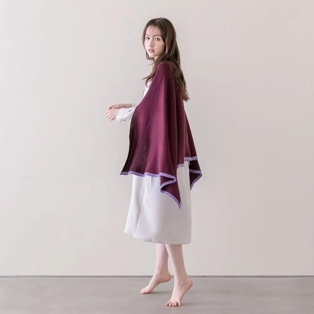 Scarves - Silk stole -2tone frame- - KOHARU