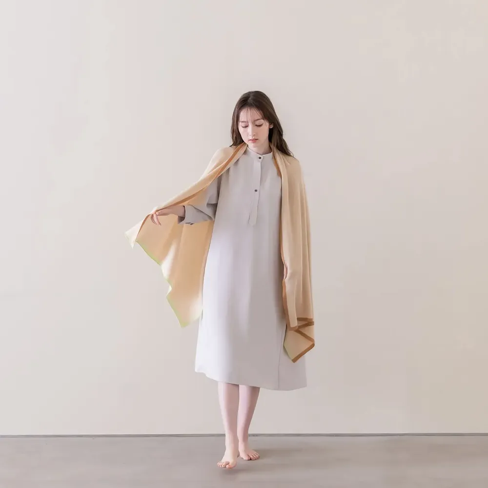 Scarves - Silk stole -2tone frame- - KOHARU