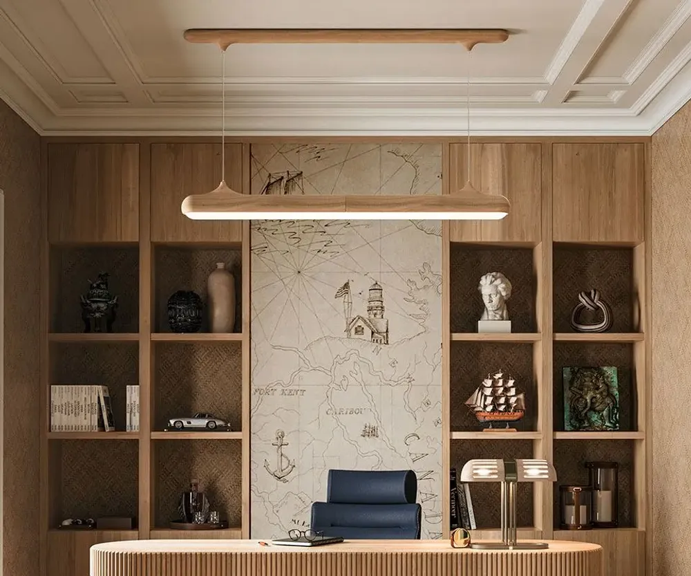 Ceiling lights - Bruce Suspension Lamp by Wood Tailors Club - WOOD TAILORS CLUB