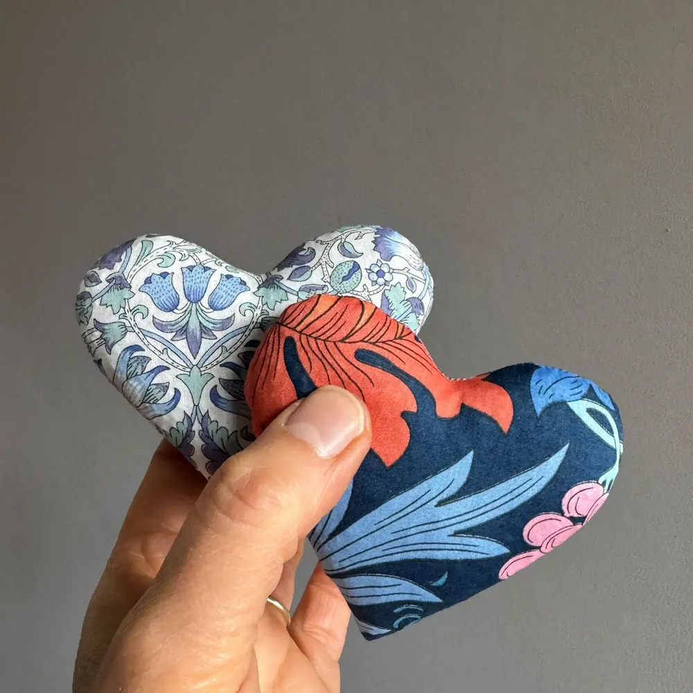 Home fragrances - 10 Assorted Boxes of 2 Cotton Lavender Hearts - Morris Collection - LIME TREE DESIGN