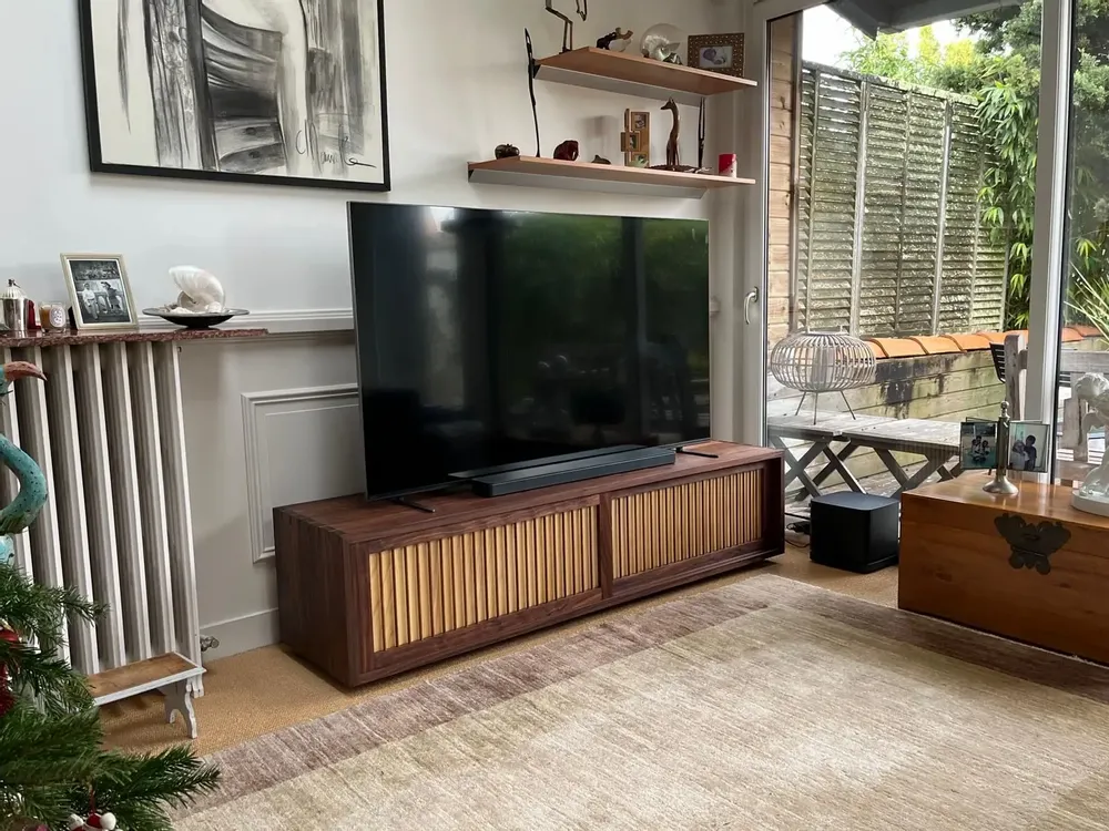 Sideboards - "Graham" Low Sideboard - LES ATELIERS VAU FONTAINE