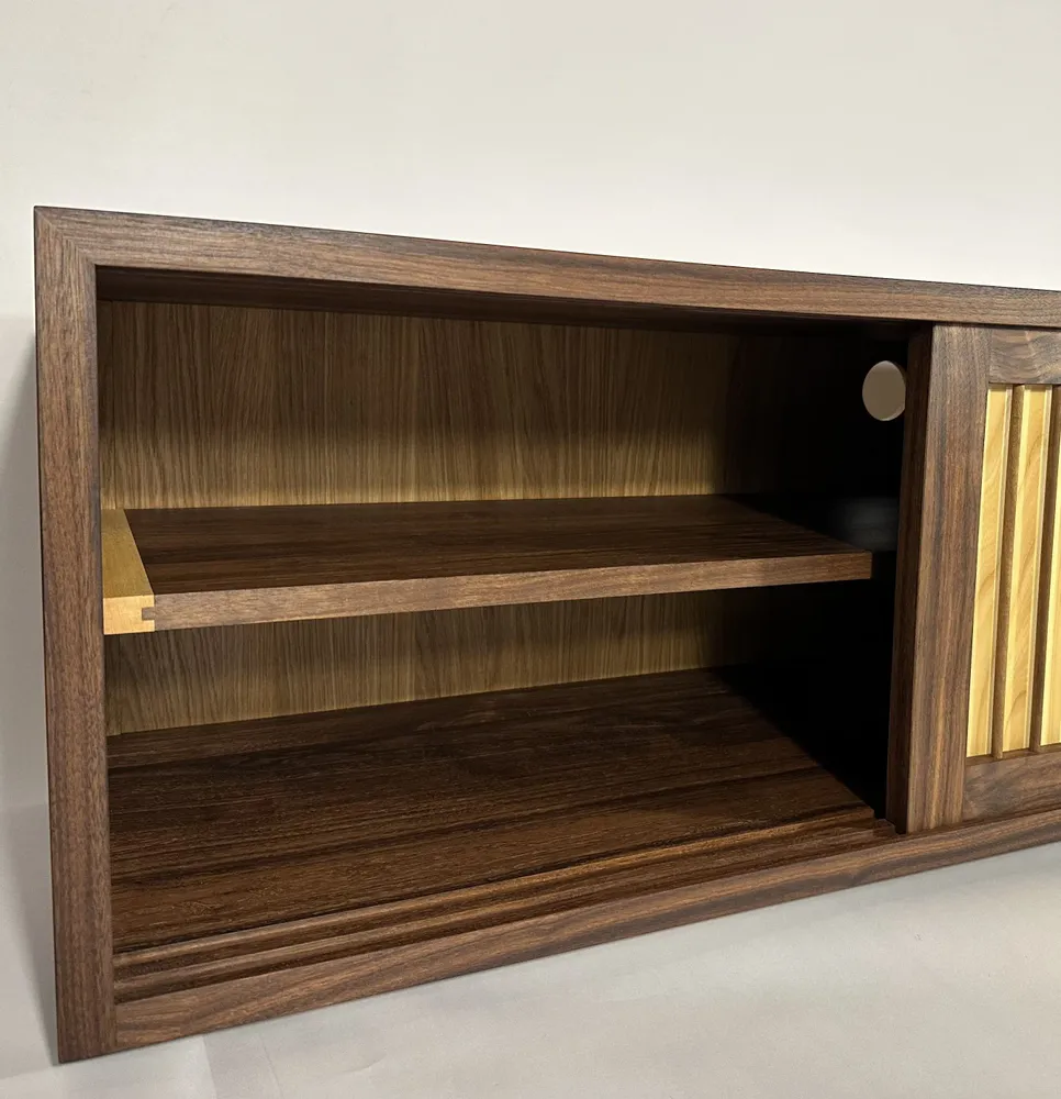 Sideboards - "Graham" Low Sideboard - LES ATELIERS VAU FONTAINE