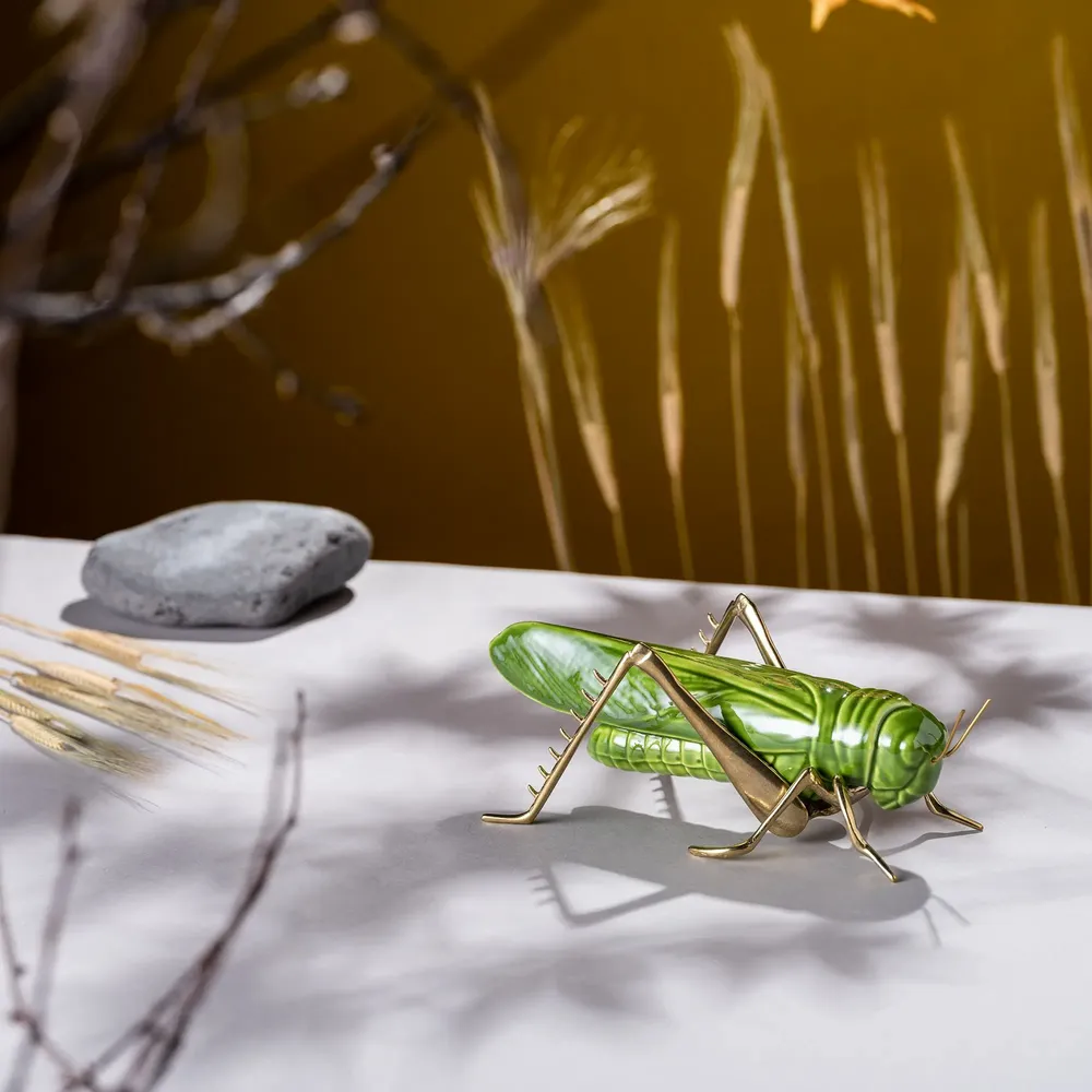 Design objects - The calm of the grasshopper - Decorative, ceramic - LABORATÓRIO D'ESTÓRIAS
