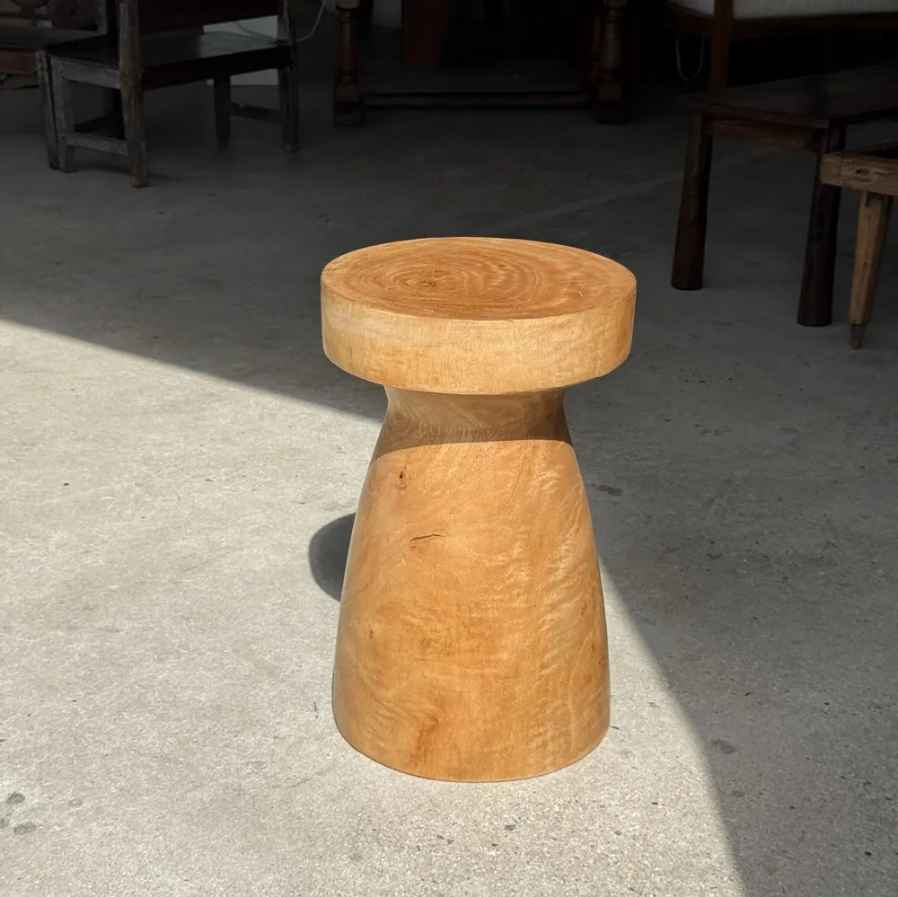 Coffee tables - Stool, side table, end table in solid mango wood totem nat - OFFICE OBJETS