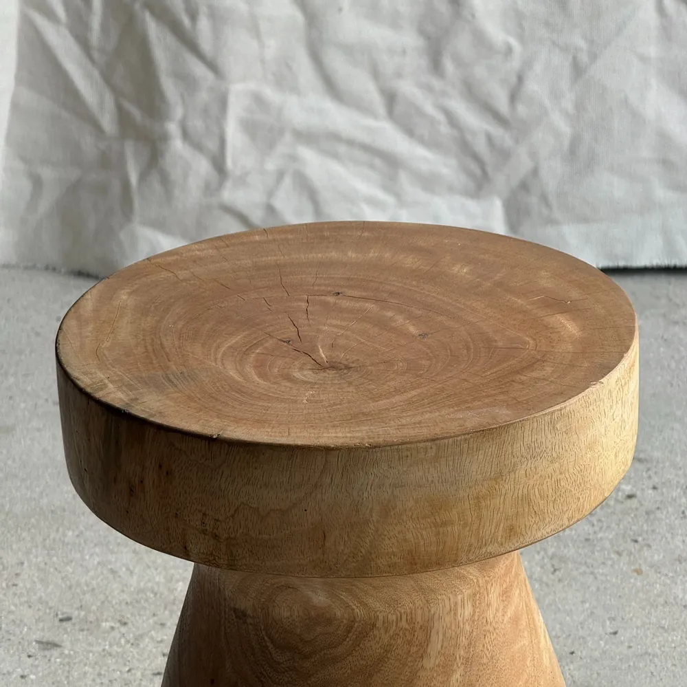 Coffee tables - Stool, side table, end table in solid mango wood totem nat - OFFICE OBJETS
