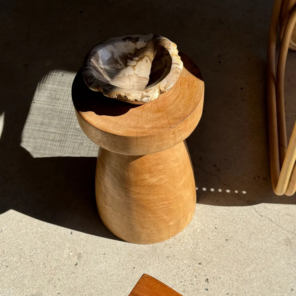 Coffee tables - Stool, side table, end table in solid mango wood totem nat - OFFICE OBJETS