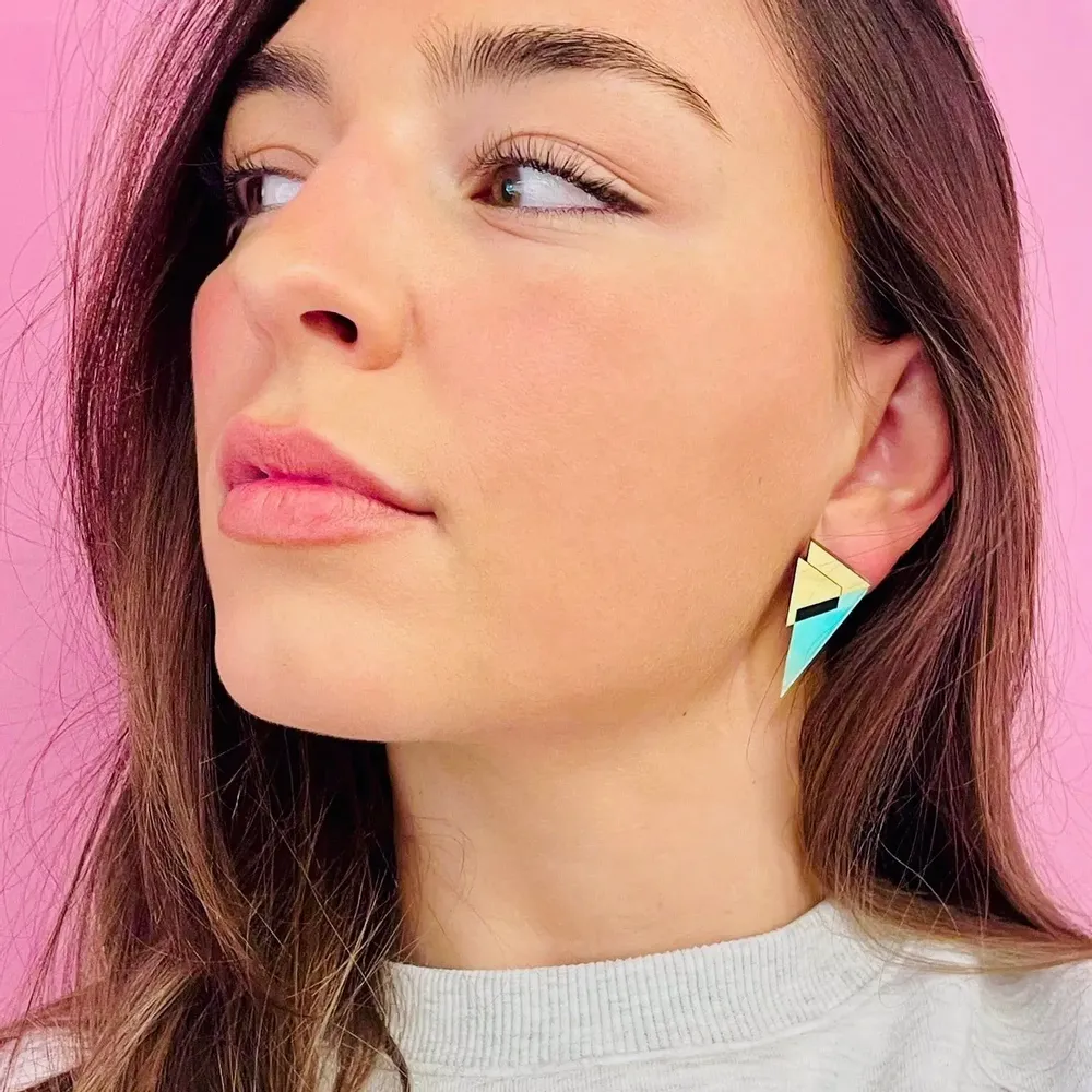 Bijoux - Boucles d'oreilles MINI MIAMI Or - TELLMEE