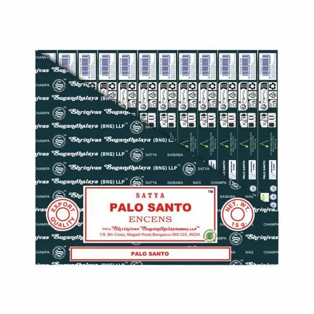 Senteurs - Encens SATYA Palo Santo 15g - Boîte de 12 paquet - ARABESK