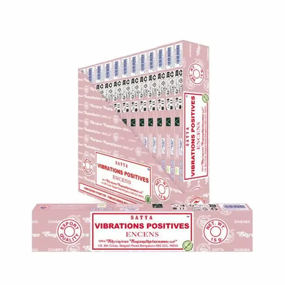 Parfums d'intérieur - Encens SATYA Positive Vibe 15g - Boîte de 12 paquets - ARABESK