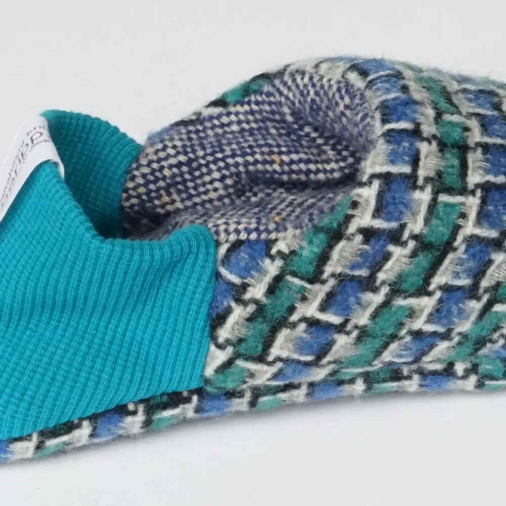 Chaussettes - JAPAN MADE Reversible room shoes / Broken stripes × Nep wool - MERIPPA