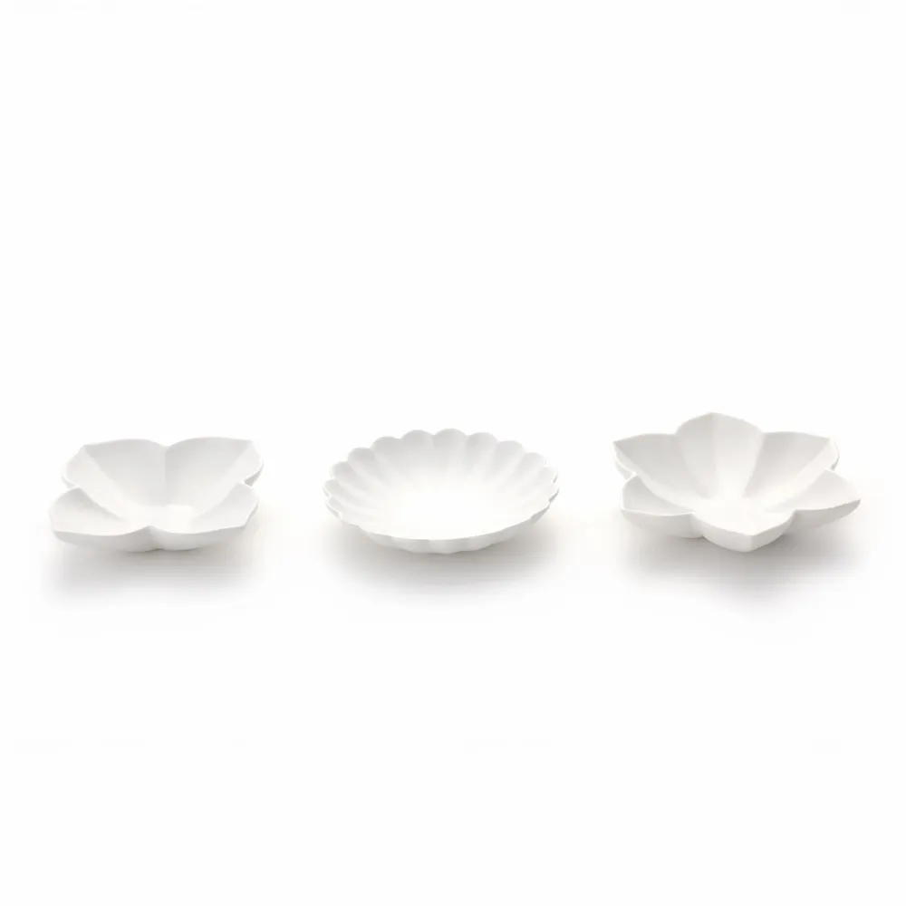 Platter and bowls - Flower dishes 3type - MUJAGI