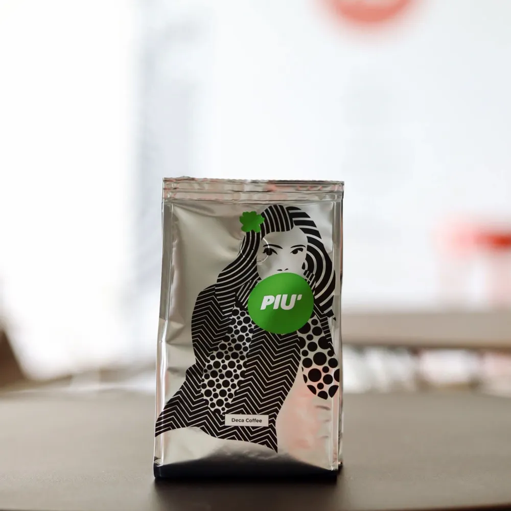 Café et thé - Caffè PIU' Deca moulu 250 gr - CAFFÈ PIU'