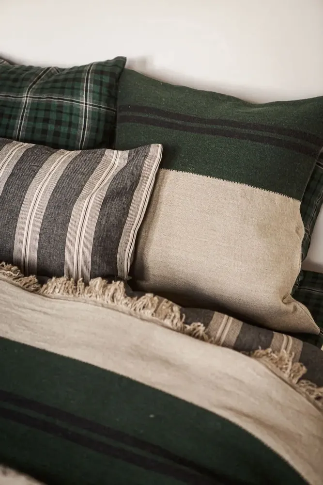 Plaids - Omaha Stripe couverture décorative, housse coussin déco & plaid - LIBECO HOME