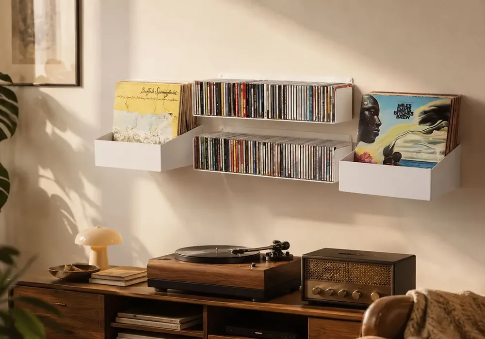 Objets de décoration - Bibliothèque musicale MILES - Cds et Vinyles - TEEBOOKS