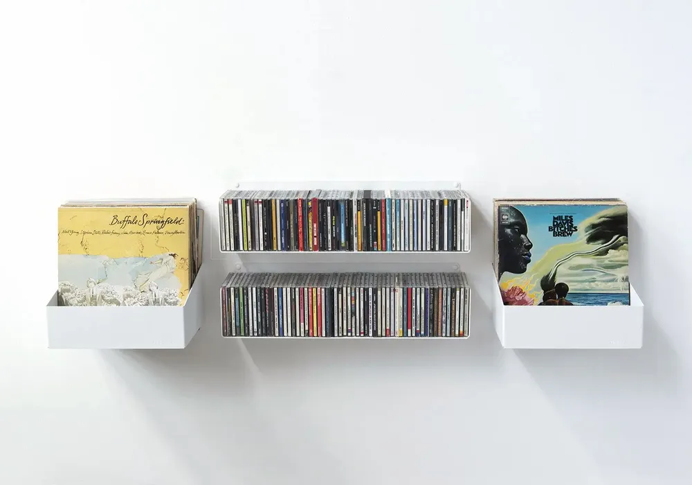 Objets de décoration - Bibliothèque musicale MILES - Cds et Vinyles - TEEBOOKS