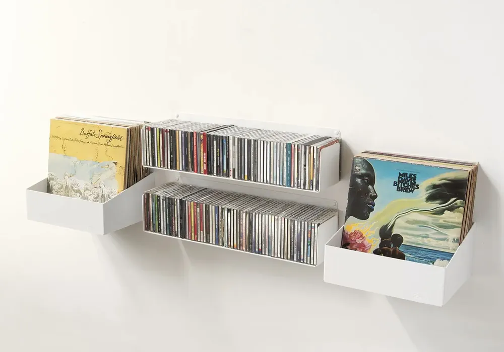 Objets de décoration - Bibliothèque musicale MILES - Cds et Vinyles - TEEBOOKS