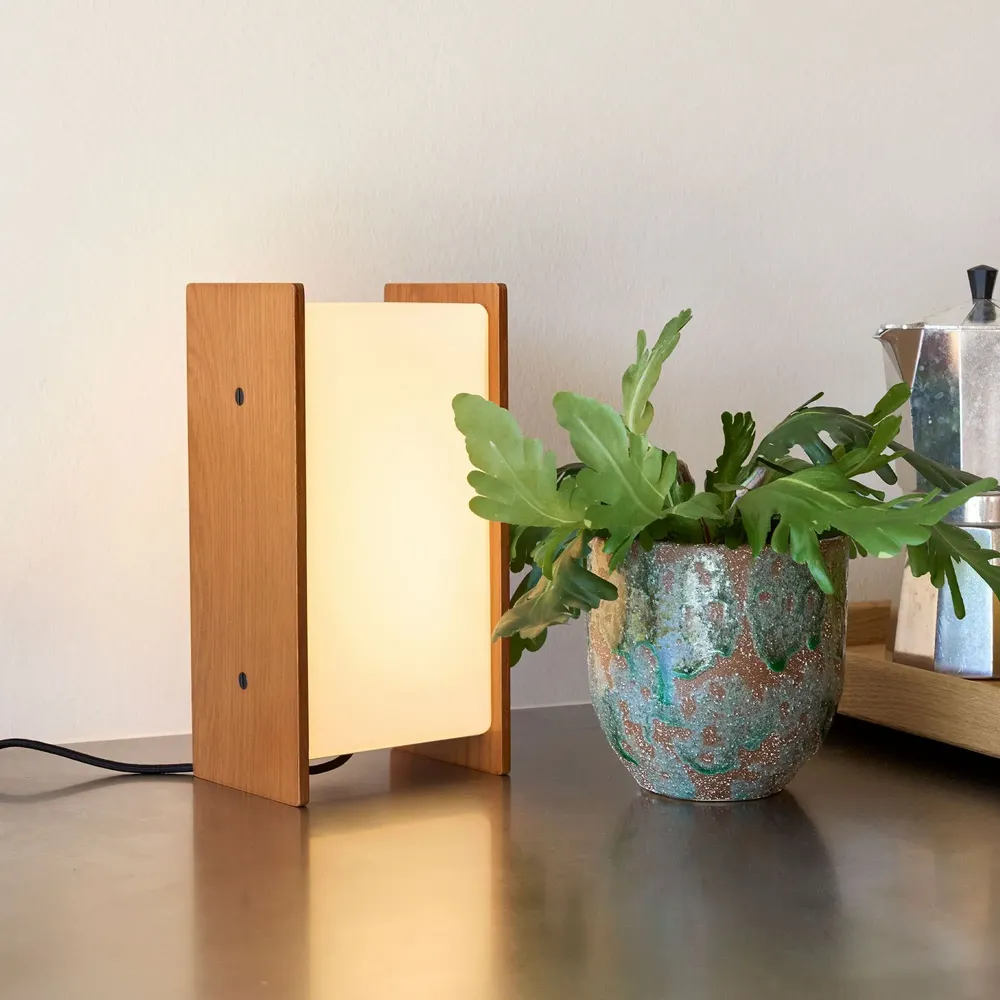 Table lamps - Sabi Table Lamp Oak - HÜBSCH