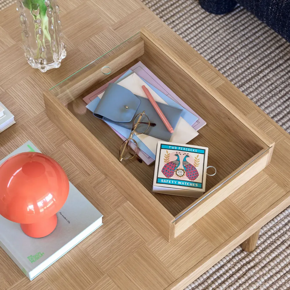 Storage boxes - Senri Display Box Oak - HÜBSCH